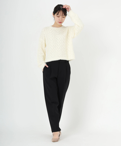 STRAWBERRY-FIELDS(ストロベリーフィールズ) |ハート透かし編みシャギーニット