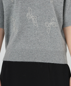 STRAWBERRY-FIELDS(ストロベリーフィールズ) |リボンモチーフ刺しゅうニット