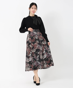 STRAWBERRY-FIELDS(ストロベリーフィールズ) |ナローシルエットプリントスカート