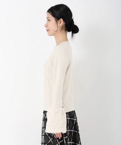 STRAWBERRY-FIELDS(ストロベリーフィールズ) |袖口フェイクファーニット