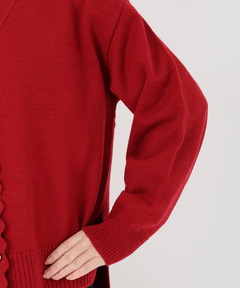 STRAWBERRY-FIELDS(ストロベリーフィールズ) |スカラップＶネックニット