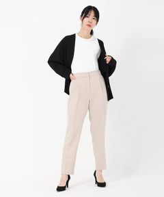 STRAWBERRY-FIELDS(ストロベリーフィールズ) |タックテーパードパンツ