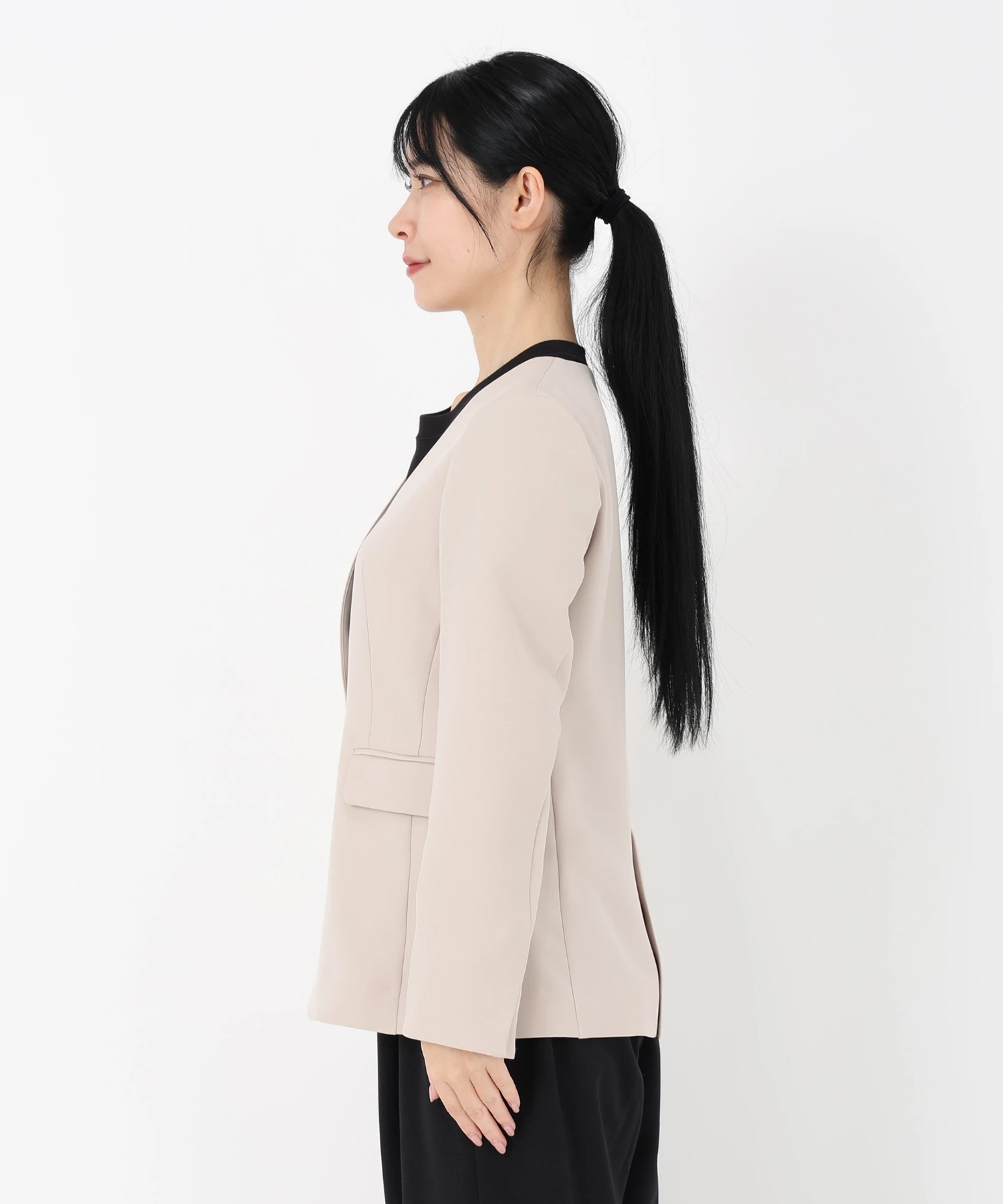 美品　ストロベリーフィールズ　ラムレザー　ジャケット　ノーカラー 美品 STRAWBERRY-FIELDS ストロベリーフィールズ ラムレザー ノー