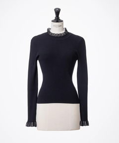 STRAWBERRY-FIELDS(ストロベリーフィールズ) |シアーフリルリブニット