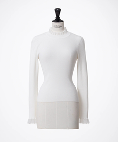 STRAWBERRY-FIELDS(ストロベリーフィールズ) |シアーフリルリブニット