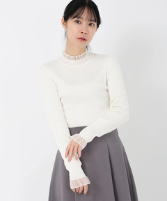 STRAWBERRY-FIELDS(ストロベリーフィールズ) |シアーフリルリブニット