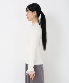 STRAWBERRY-FIELDS(ストロベリーフィールズ) |シアーフリルリブニット