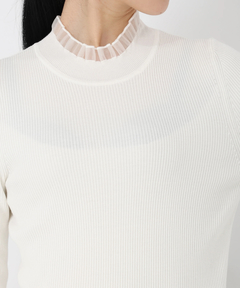 STRAWBERRY-FIELDS(ストロベリーフィールズ) |シアーフリルリブニット