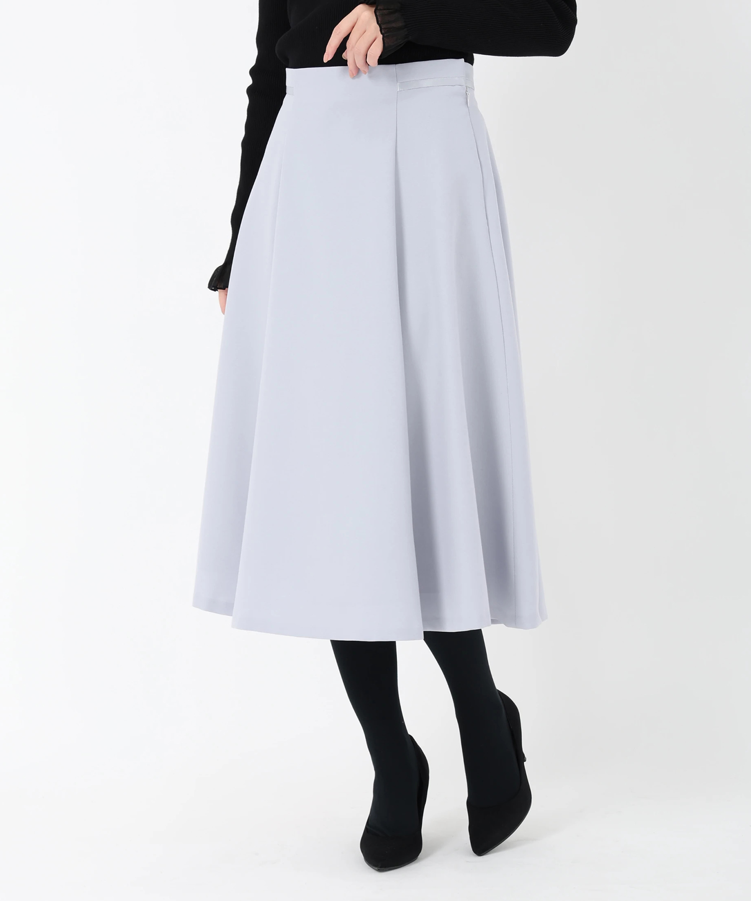 2024 ストロベリーフィールズ　フレアスカート　サイズ2 STRAWBERRY-FIELDS（ストロベリーフィールズ）｜2タックフレア