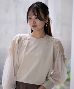 【試着のみ】2025完売ストロベリーフィールズ　シアーライトミュゲ花柄フレア STRAWBERRY-FIELDS(ストロベリーフィールズ)｜アイテム一覧