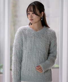 STRAWBERRY-FIELDS(ストロベリーフィールズ) |レース編みシャギーニット