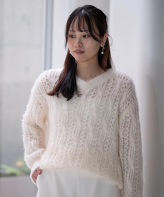 STRAWBERRY-FIELDS(ストロベリーフィールズ) |レース編みシャギーニット