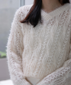 STRAWBERRY-FIELDS(ストロベリーフィールズ) |レース編みシャギーニット