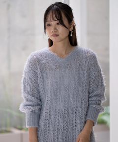 STRAWBERRY-FIELDS(ストロベリーフィールズ) |レース編みシャギーニット