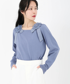 STRAWBERRY-FIELDS(ストロベリーフィールズ) |レース＊リボンデティールニット