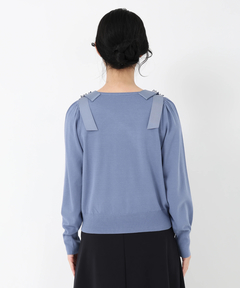 STRAWBERRY-FIELDS(ストロベリーフィールズ) |レース＊リボンデティールニット