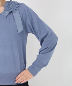 STRAWBERRY-FIELDS(ストロベリーフィールズ) |レース＊リボンデティールニット