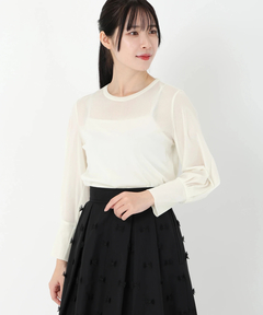 【新品未使用タグ付き】ストロベリーフィールズ　トップス　ブラック STRAWBERRY-FIELDS - タグ付き新品 ストロベリーフィールズ トップスの