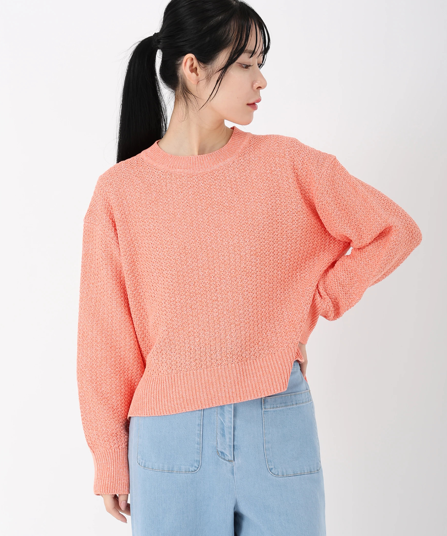 ストロベリーフィールズ　長袖ニット STRAWBERRY-FIELDS（ストロベリーフィールズ）｜柄編ニット アイテム