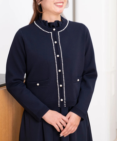 STRAWBERRY-FIELDS(ストロベリーフィールズ) |パールトリミングジャケット