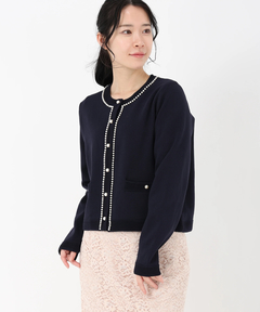 STRAWBERRY-FIELDS(ストロベリーフィールズ) |パールトリミングジャケット