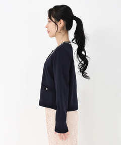 STRAWBERRY-FIELDS(ストロベリーフィールズ) |パールトリミングジャケット