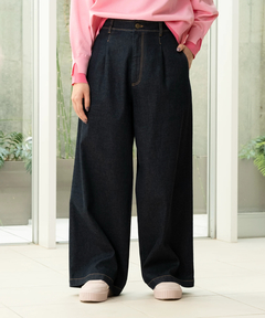 STRAWBERRY-FIELDS(ストロベリーフィールズ) |デニムタックパンツ