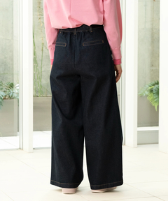 STRAWBERRY-FIELDS(ストロベリーフィールズ) |デニムタックパンツ