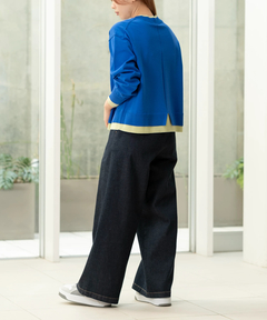 STRAWBERRY-FIELDS(ストロベリーフィールズ) |デニムタックパンツ