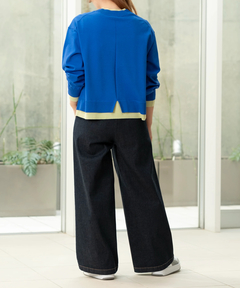 STRAWBERRY-FIELDS(ストロベリーフィールズ) |デニムタックパンツ