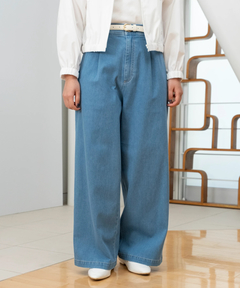 STRAWBERRY-FIELDS(ストロベリーフィールズ) |デニムタックパンツ