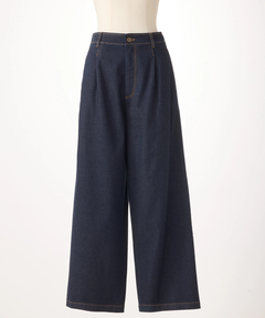 STRAWBERRY-FIELDS(ストロベリーフィールズ) |デニムタックパンツ