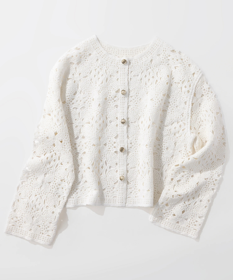 STRAWBERRY-FIELDS(ストロベリーフィールズ) |クロッシェライクレースジャケット