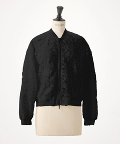 STRAWBERRY-FIELDS(ストロベリーフィールズ) |チュール刺繍ジップアップブルゾン