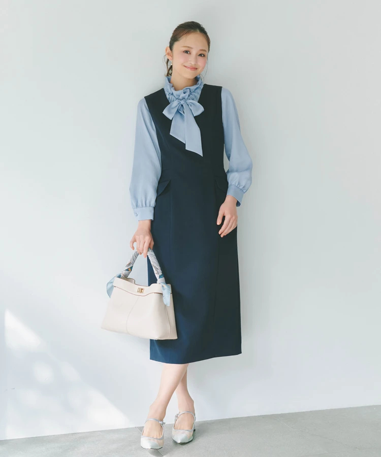 STRAWBERRY-FIELDS(ストロベリーフィールズ) |Ｖネックジャンパースカート