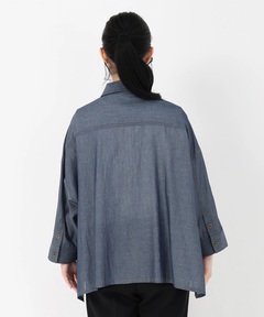 STRAWBERRY-FIELDS(ストロベリーフィールズ) |シアーデニムオーバーシャツ