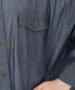 STRAWBERRY-FIELDS(ストロベリーフィールズ) |シアーデニムオーバーシャツ