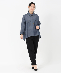 STRAWBERRY-FIELDS(ストロベリーフィールズ) |シアーデニムオーバーシャツ