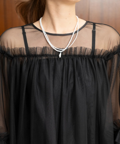 STRAWBERRY-FIELDS(ストロベリーフィールズ) |チュールトップスパンツセットアップ