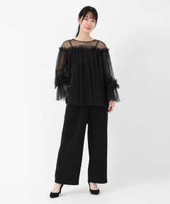 STRAWBERRY-FIELDS(ストロベリーフィールズ) |チュールトップスパンツセットアップ