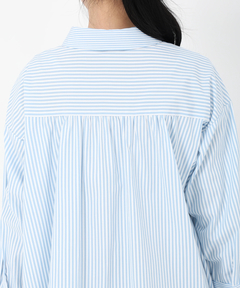 STRAWBERRY-FIELDS(ストロベリーフィールズ) |ストライプミックスアップリケシャツ