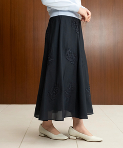 STRAWBERRY-FIELDS(ストロベリーフィールズ) |アップリケシアーフレアースカート