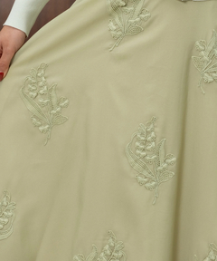 STRAWBERRY-FIELDS(ストロベリーフィールズ) |アップリケシアーフレアースカート