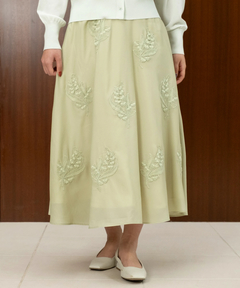 STRAWBERRY-FIELDS(ストロベリーフィールズ) |アップリケシアーフレアースカート