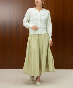 STRAWBERRY-FIELDS(ストロベリーフィールズ) |アップリケシアーフレアースカート