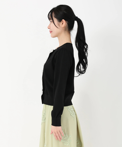 STRAWBERRY-FIELDS(ストロベリーフィールズ) |花モチーフニットカーディガン