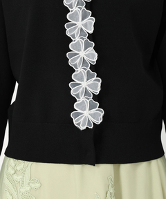 STRAWBERRY-FIELDS(ストロベリーフィールズ) |花モチーフニットカーディガン