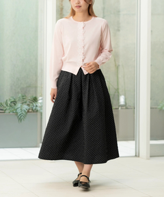 STRAWBERRY-FIELDS(ストロベリーフィールズ) |花モチーフニットカーディガン