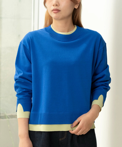 STRAWBERRY-FIELDS(ストロベリーフィールズ) |レイヤード風バイカラーニット