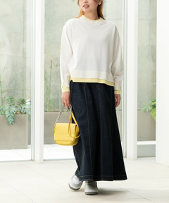 STRAWBERRY-FIELDS(ストロベリーフィールズ) |レイヤード風バイカラーニット